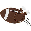 Football Turkey Applique Design