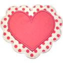 Heart Doily Applique Design