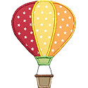 Hot Air Balloon Applique Design