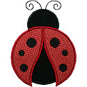 Ladybug Applique Design