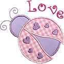 Love Bug Applique Design