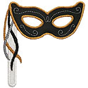 Masquerade Mask Applique Design