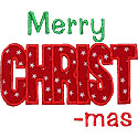 Merry CHRISTmas Applique Design