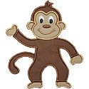 Monkey Applique Design