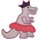 Princess TRex Applique Design