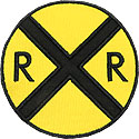 Railroad Crossing Sign Applique Design