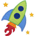 Rocket Applique Design