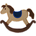 Rocking Horse Applique Design