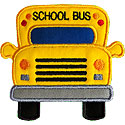 School Bus Front Applique Design