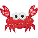 Sea Crab Applique Design