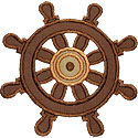 Ship Helm Wheel Applique Design