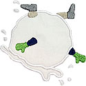 Snowball Avalanche Applique Design