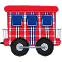 Train Caboose Applique Design