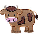 Boy Cow Applique Design