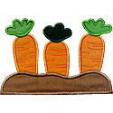 Carrots Garden Applique Design