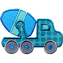 Cement Truck Applique Design