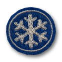 Circle Snowflake Feltie Design