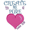 Create Pure Heart Applique Design