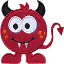 Devil Monster Applique Design