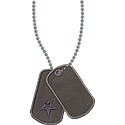 Dog Tags Applique Design