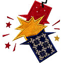 Exploding Firecracker Applique Design