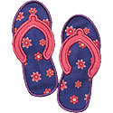 Flip Flops Applique Design