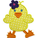 Girl Chick Applique Design