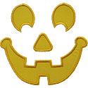 Happy Jack O Lantern Face Applique Design