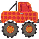 Monster Truck Applique Design