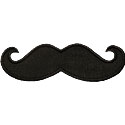 Mustache Applique Design