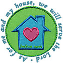 My House Serve Lord Applique Design