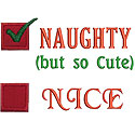 Naughty But Cute Applique Design