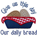 Our Daily Bread Applique Design