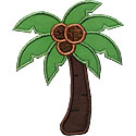 Palm Tree Applique Design