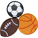 Pile of Balls Applique Design