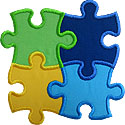 Puzzle 4 Piece Applique Design