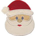 Santa Head Applique Design