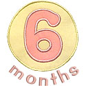 Six Month Circle Applique Design