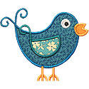 Sweet Bird Applique Design