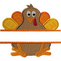 Turkey Name Plate Applique Design