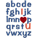 ABC I Love You Applique Design
