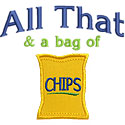All That Bag Chips Applique Design