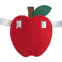 Apple Banner Piece Applique Design