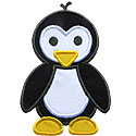 Baby Penguin Applique Design