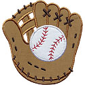 Baseball Mitt Glove Applique Design