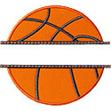 Basketball Name Plate Applique Design