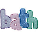 Bath Lettering Applique Design