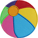 Beach Ball Applique Design