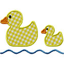 Big Duck Little Duck Applique Design