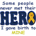 Birth To My Hero Applique Design